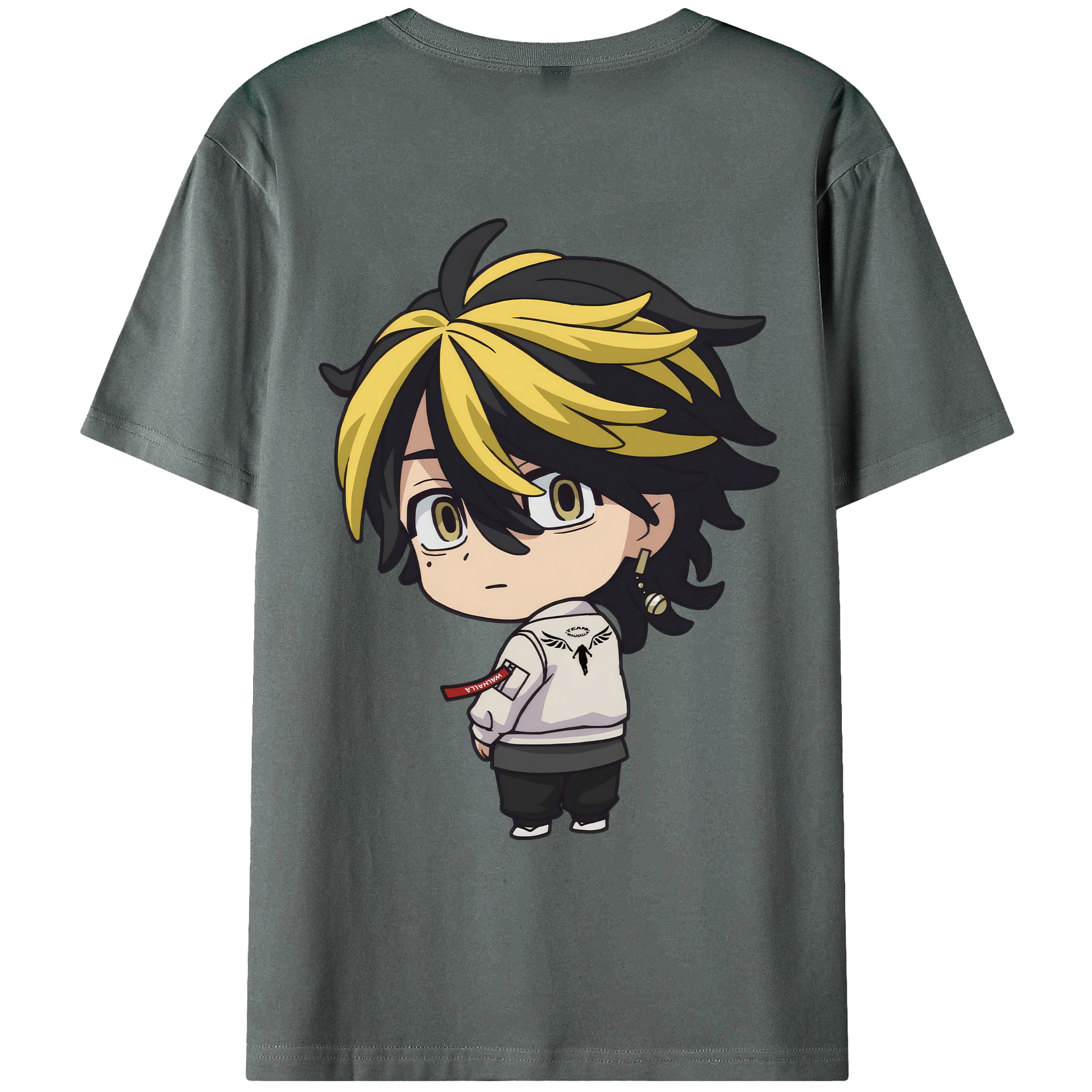 （画像用） 東京リベンジャーズ Tokyo Revengers 綿100％ メンズ半袖Tシャツ（バックプリント） 通気性